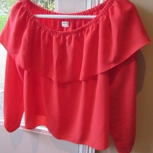 Wilfred Aritizia Red Blouse Top Size Small